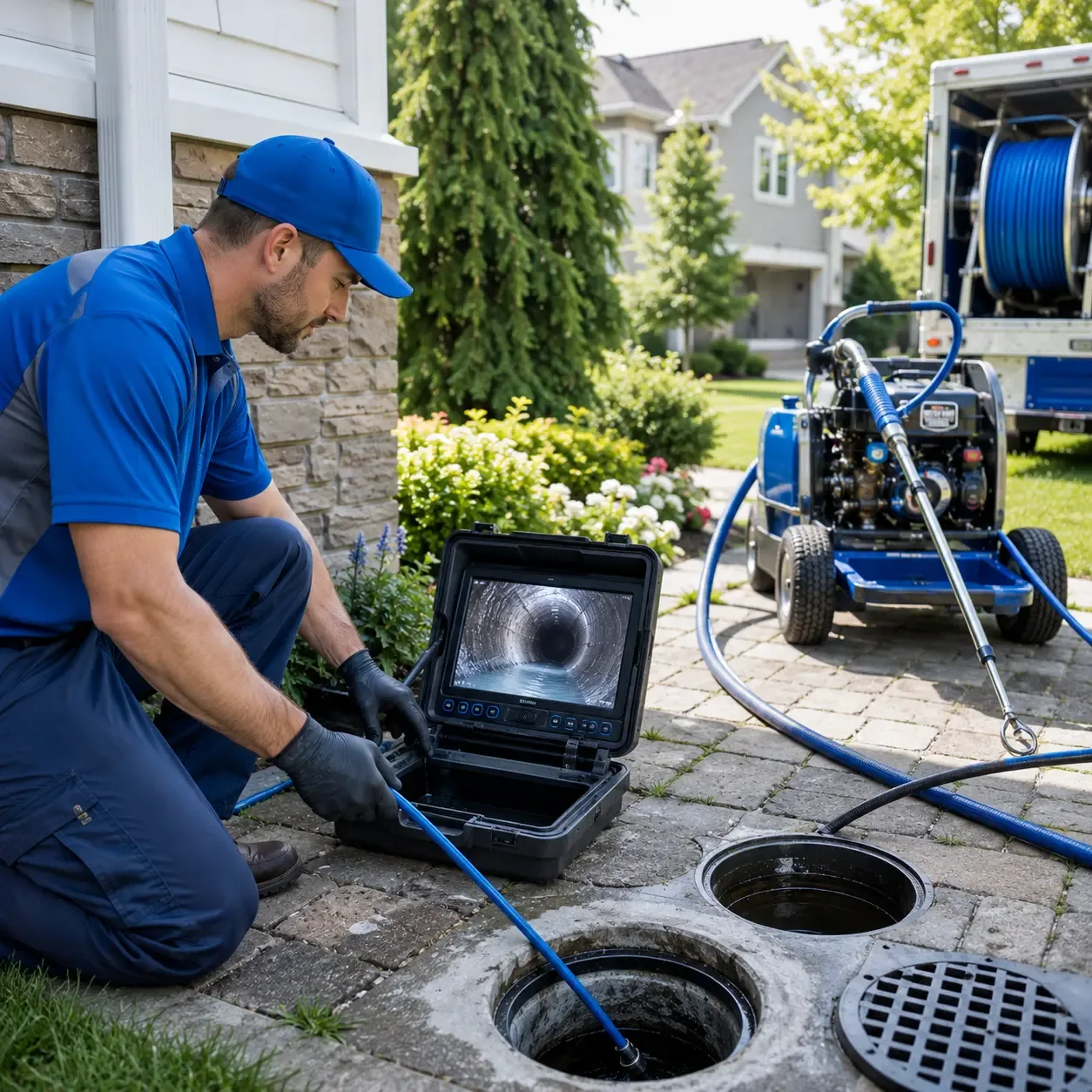 Outdoor drain cleaning professionals serving Sabine Pass, TX